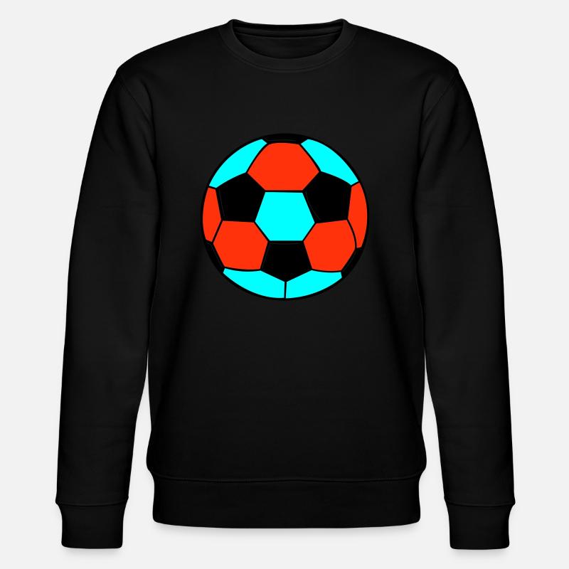 fussball 2 - Stanley/Stella Unisex Bio-Sweatshirt CHANGER  - Schwarz