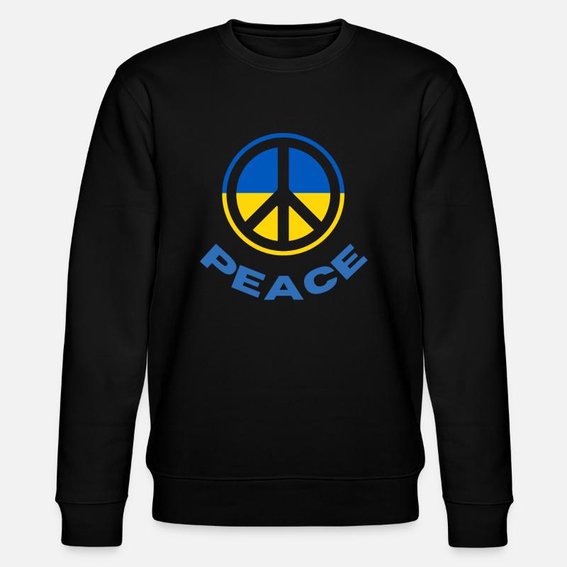 UKR PEACE - Stanley/Stella Unisex Bio-Sweatshirt CHANGER  - Schwarz
