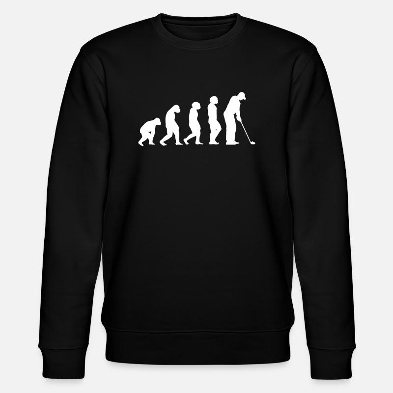 Golfer Evolution Golf - Stanley/Stella CHANGER Unisex Organic Sweatshirt - black