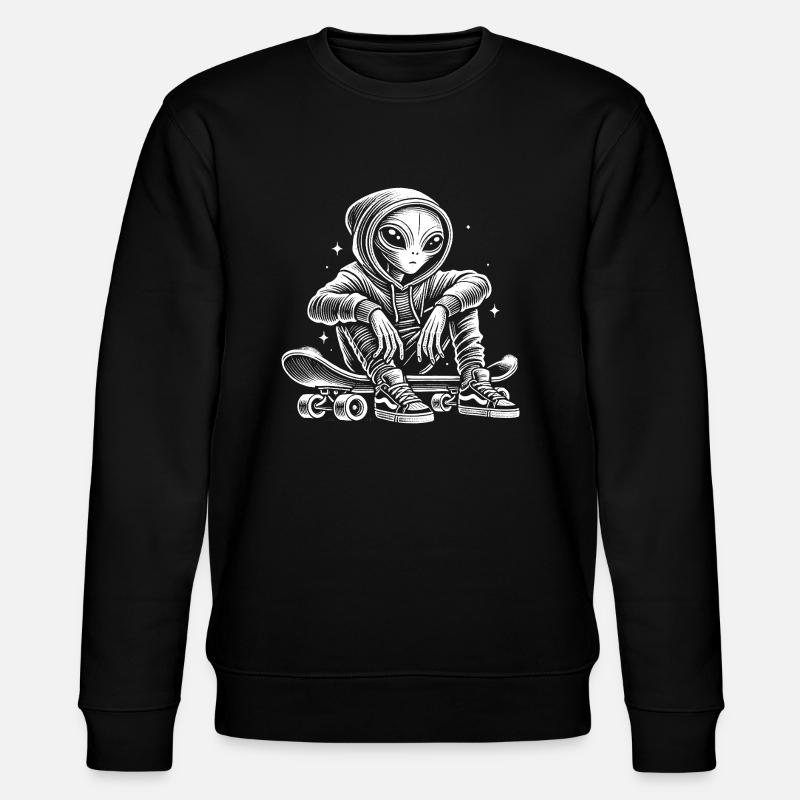 Skateboard - Sweat bio CHANGER Stanley/Stella Unisexe - noir