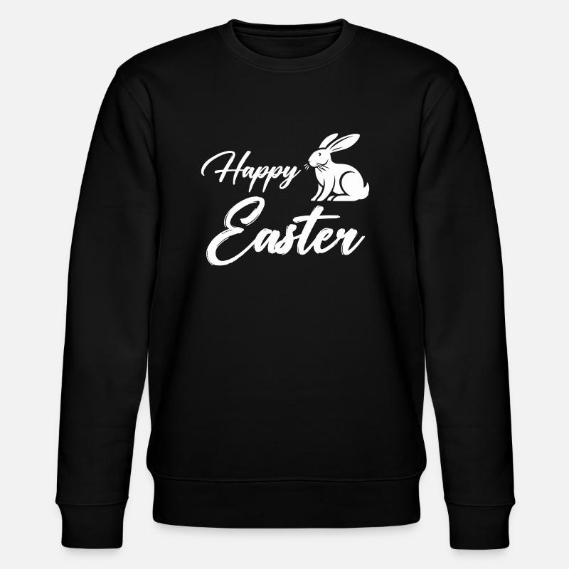 Lapin Joyeuses Pâques - Sweat bio CHANGER Stanley/Stella Unisexe - noir