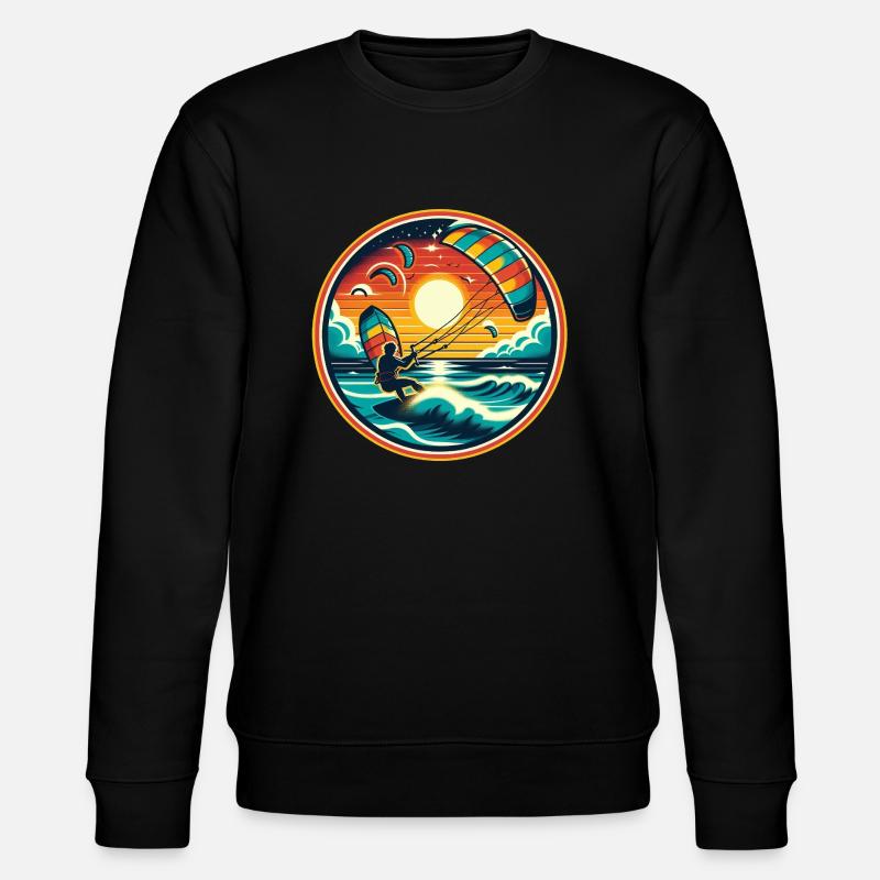 Kitesurf - Sweat bio CHANGER Stanley/Stella Unisexe - noir