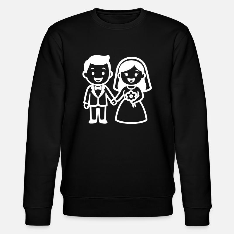 Hochzeitspaar Ehepaar - Stanley/Stella Unisex Bio-Sweatshirt CHANGER  - Schwarz