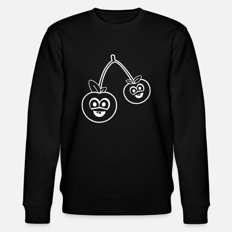 kirschen - Stanley/Stella Unisex Bio-Sweatshirt CHANGER  - Schwarz
