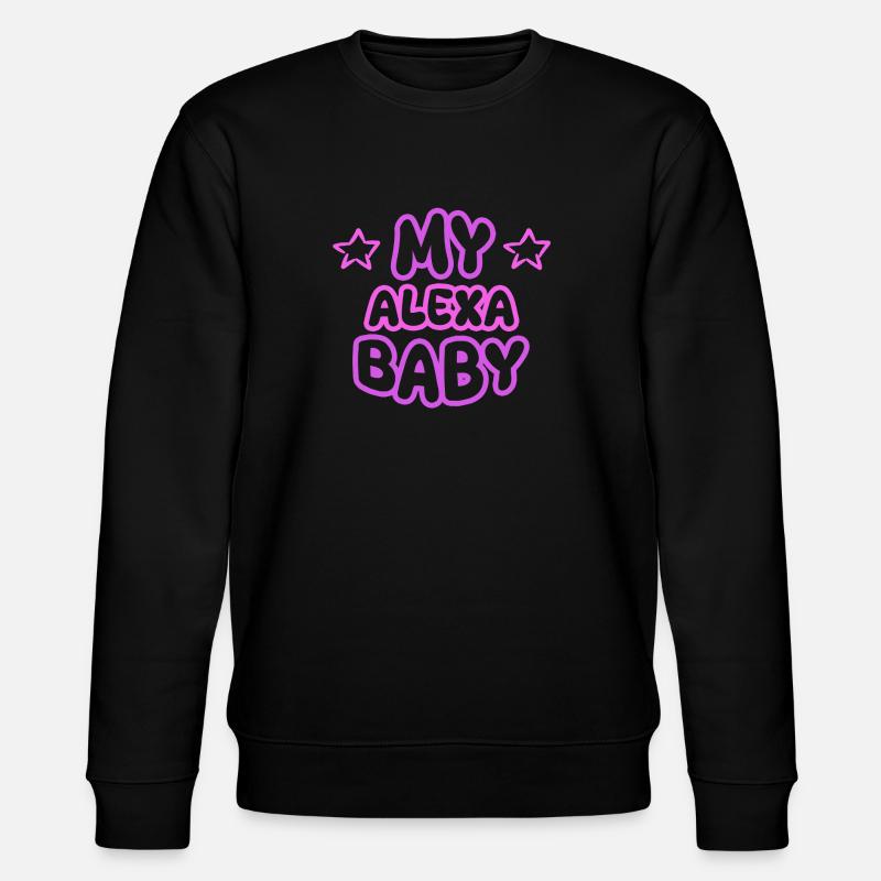 Alexa als Vorname - Stanley/Stella Unisex Bio-Sweatshirt CHANGER  - Schwarz