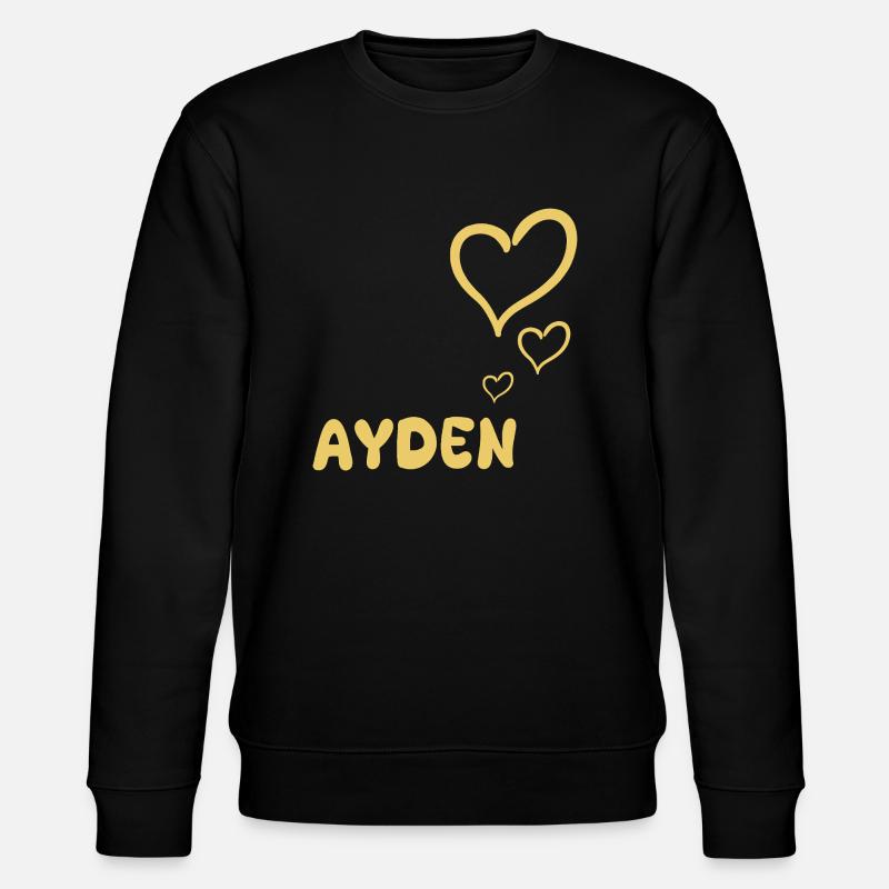 First name Ayden - Stanley/Stella CHANGER Unisex Organic Sweatshirt - black