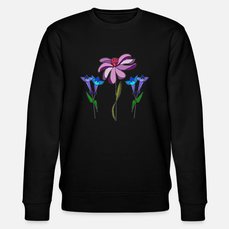 Fleur - Sweat bio CHANGER Stanley/Stella Unisexe - noir