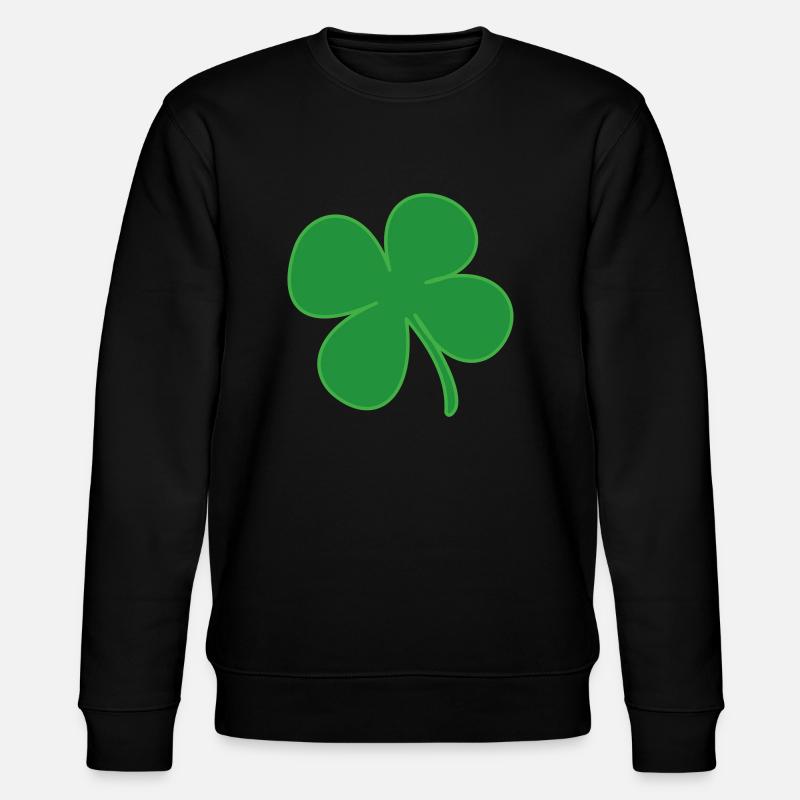 Irish Shamrock Symbol - Stanley/Stella Unisex Bio-Sweatshirt CHANGER  - Schwarz