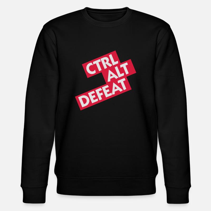 Ctrl Alt Defeat - Stanley/Stella Unisex Bio-Sweatshirt CHANGER  - Schwarz