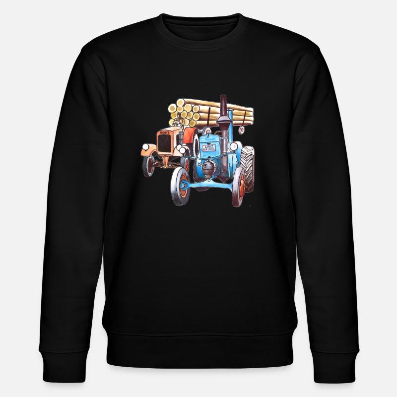 Alte Schlepper - Stanley/Stella Unisex Bio-Sweatshirt CHANGER  - Schwarz