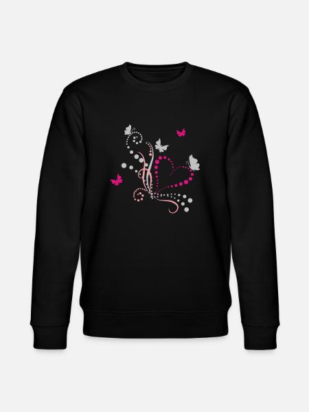 Schmetterlinge - Stanley/Stella Unisex Bio-Sweatshirt CHANGER  - Schwarz