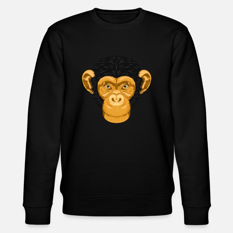 Monkey / monkey - Stanley/Stella CHANGER Unisex Organic Sweatshirt - black
