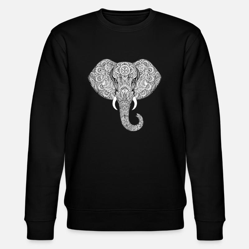 Elephant - Stanley/Stella CHANGER Unisex Organic Sweatshirt - black