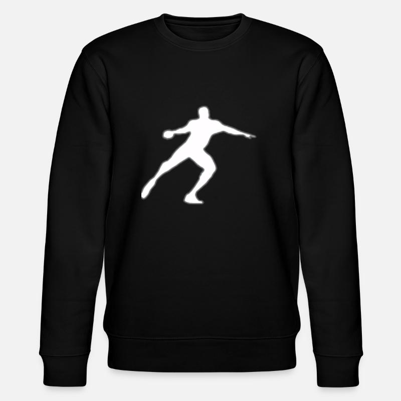 Diskuswerfen Leichtathletik - Stanley/Stella Unisex Bio-Sweatshirt CHANGER  - Schwarz