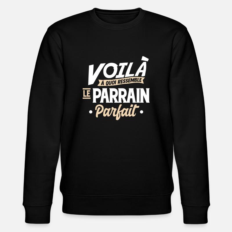 Le parrain parfait cool - Sweat bio CHANGER Stanley/Stella Unisexe - noir