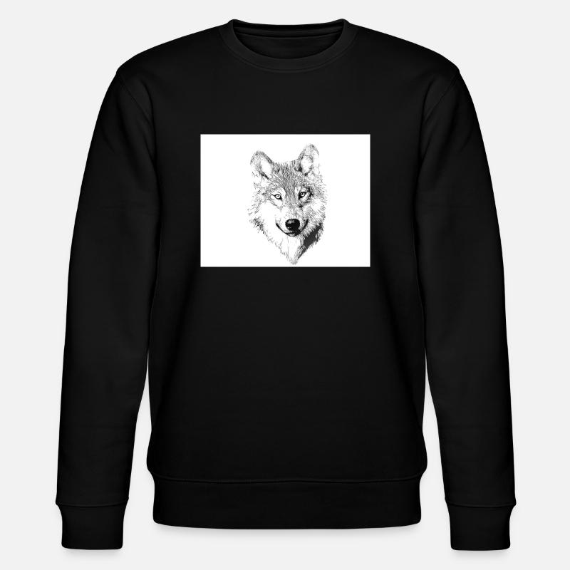 Wolf - Stanley/Stella Unisex Bio-Sweatshirt CHANGER  - Schwarz