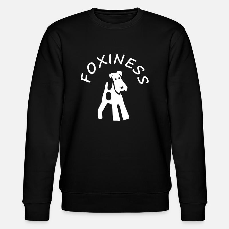 Fox Terrier Foxiness - Stanley/Stella CHANGER Unisex Organic Sweatshirt - black