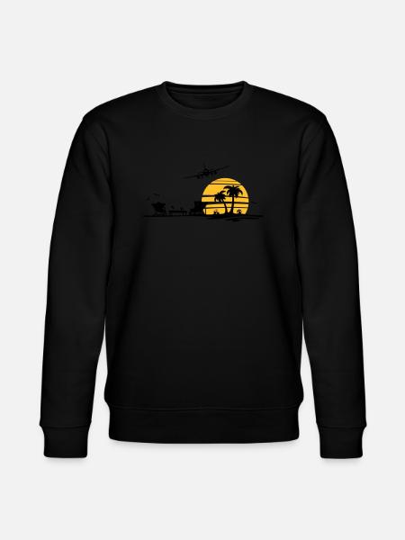 Sommer - Strand Palmen - Stanley/Stella Unisex Bio-Sweatshirt CHANGER  - Schwarz