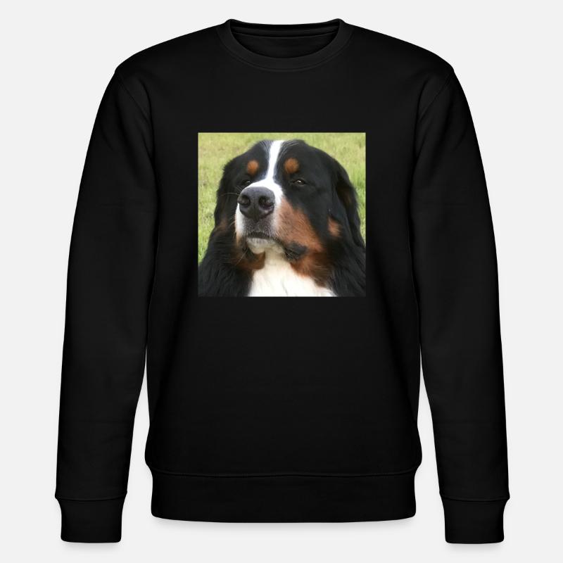 Bernersennehund - Stanley/Stella Unisex Bio-Sweatshirt CHANGER  - Schwarz