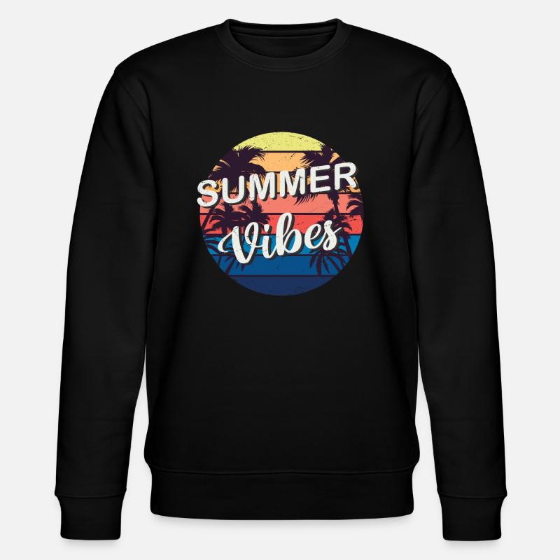 SUMMERVIBES / Summer Vibes - Stanley/Stella Unisex Bio-Sweatshirt CHANGER  - Schwarz