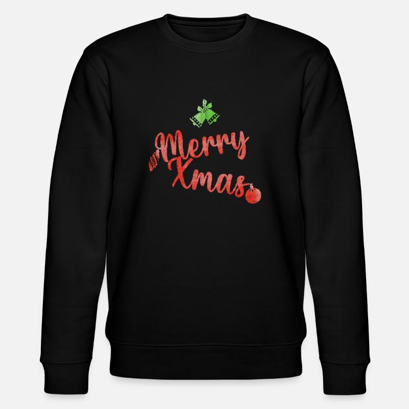Merry Xmas pull de noel - Sweat bio CHANGER Stanley/Stella Unisexe - noir