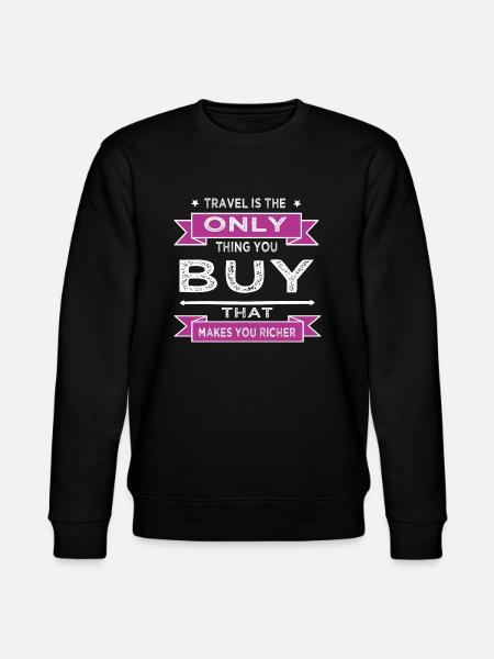 traveller dream travel summer - Stanley/Stella CHANGER Unisex Organic Sweatshirt - black