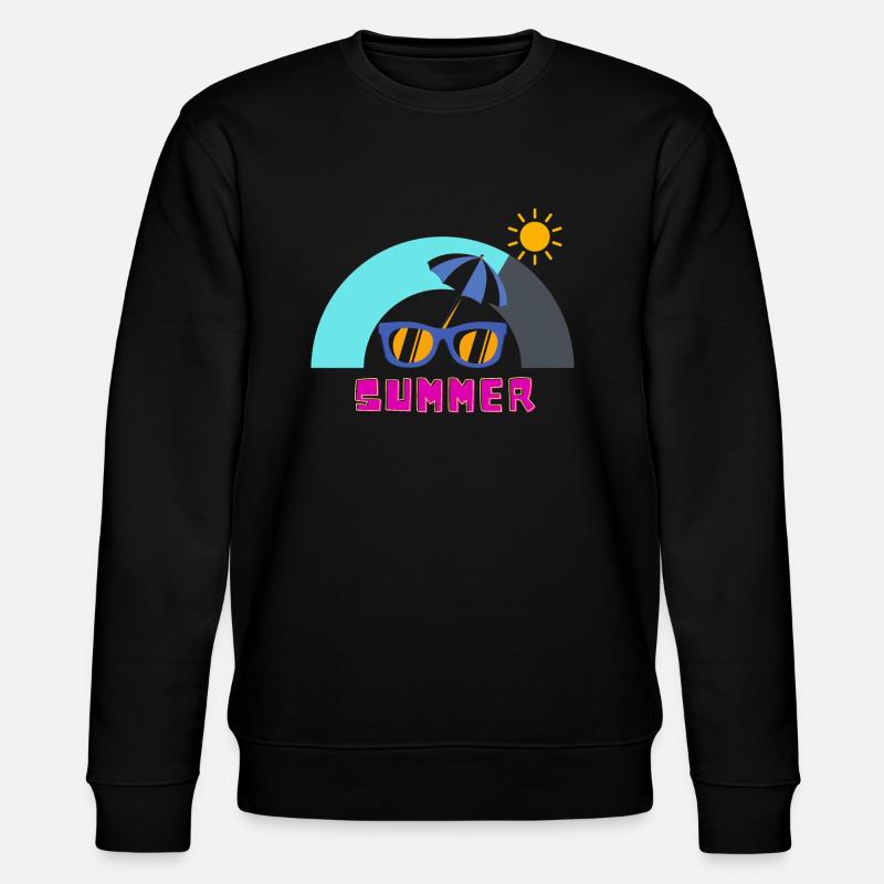 Sonniger Sommer und Freizeit - Stanley/Stella Unisex Bio-Sweatshirt CHANGER  - Schwarz