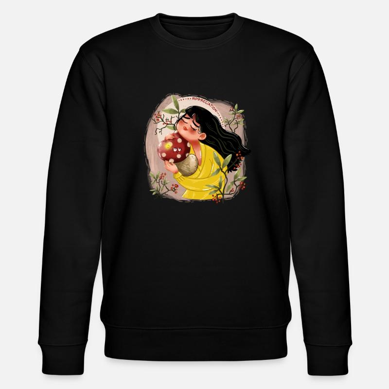 Wertschätzung von Pilzen - Stanley/Stella Unisex Bio-Sweatshirt CHANGER  - Schwarz