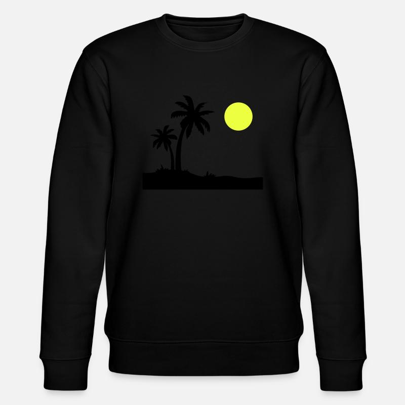 Île Palm - Sweat bio CHANGER Stanley/Stella Unisexe - noir