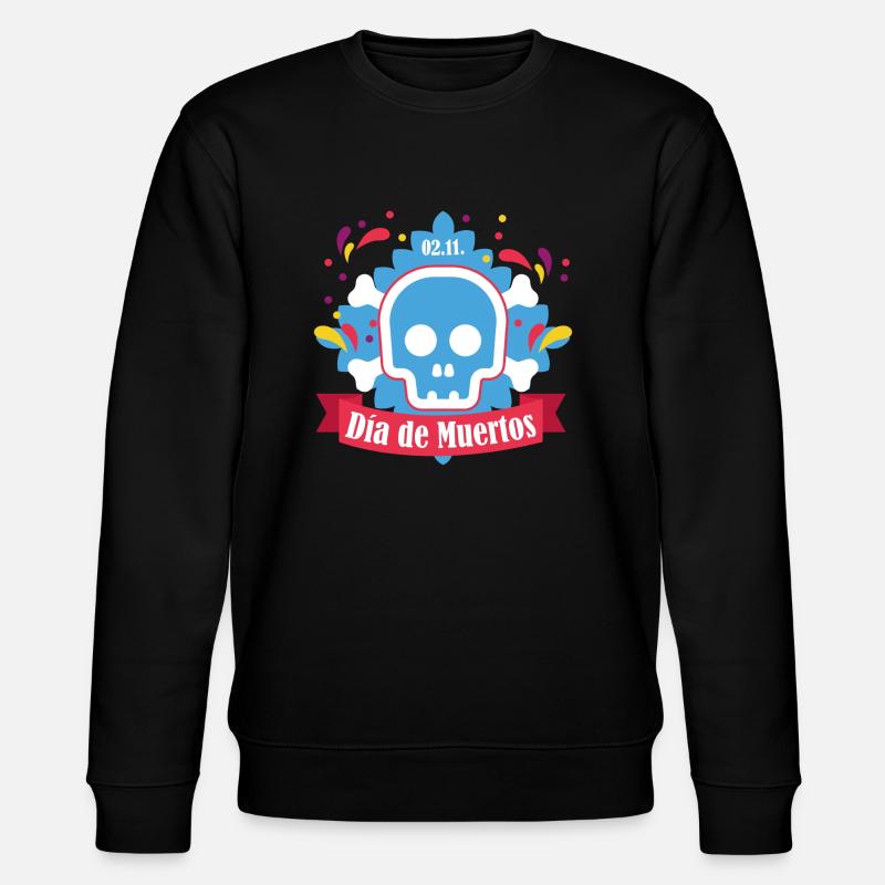 dia de muertos blue - Sweat bio CHANGER Stanley/Stella Unisexe - noir