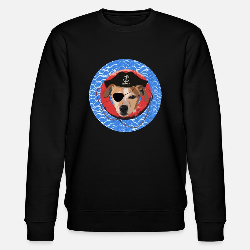 LE TERRIER PIRATE - Sweat bio CHANGER Stanley/Stella Unisexe - noir