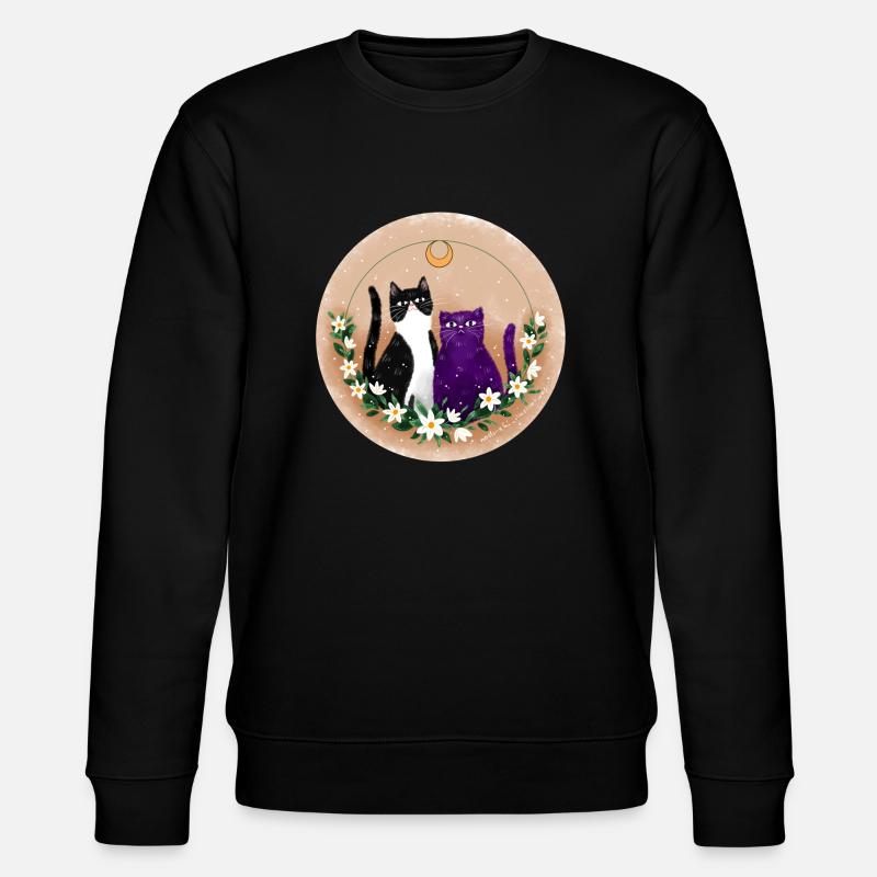 Deux chats - Sweat bio CHANGER Stanley/Stella Unisexe - noir