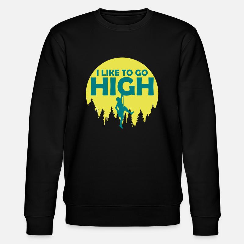 like to get high - Stanley/Stella Unisex Bio-Sweatshirt CHANGER  - Schwarz