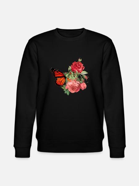 Schmetterlingsblume - Stanley/Stella Unisex Bio-Sweatshirt CHANGER  - Schwarz