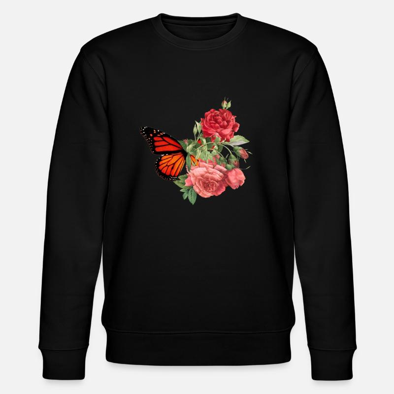Schmetterlingsblume - Stanley/Stella Unisex Bio-Sweatshirt CHANGER - Schwarz