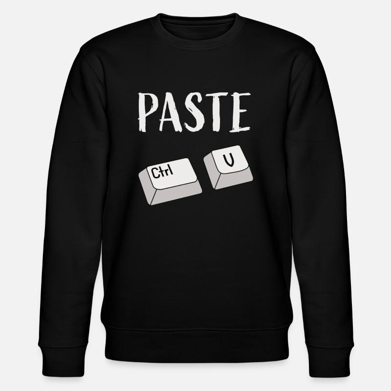 Ctrl V Insert - Stanley/Stella CHANGER Unisex Organic Sweatshirt - black