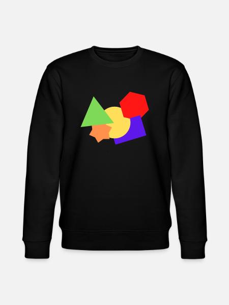 Formen bunt - Stanley/Stella Unisex Bio-Sweatshirt CHANGER - Schwarz