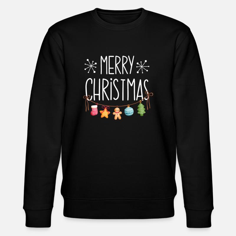Merry Christmas - Stanley/Stella Unisex Bio-Sweatshirt CHANGER  - Schwarz