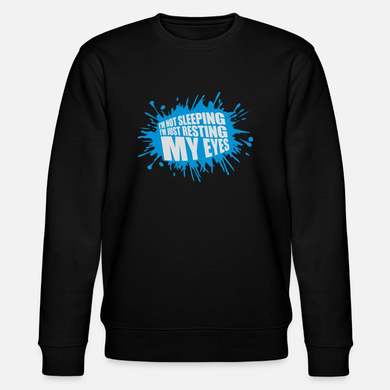 im not sleeping Zitat - Stanley/Stella Unisex Bio-Sweatshirt CHANGER  - Schwarz