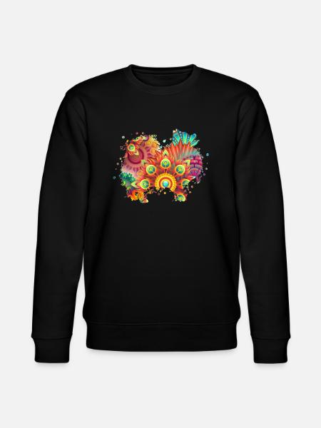 German Spitz Hund Deutscher Spitz - Stanley/Stella Unisex Bio-Sweatshirt CHANGER  - Schwarz