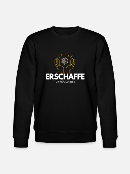 Erschaffe unmögliches - Stanley/Stella Unisex Bio-Sweatshirt CHANGER  - Schwarz