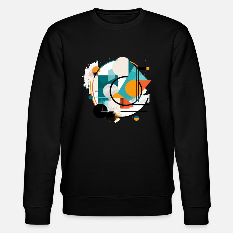 Abstract geometric design - Stanley/Stella CHANGER Unisex Organic Sweatshirt - black