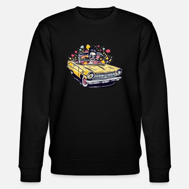 Eric en cabriolet - Sweat bio CHANGER Stanley/Stella Unisexe - noir