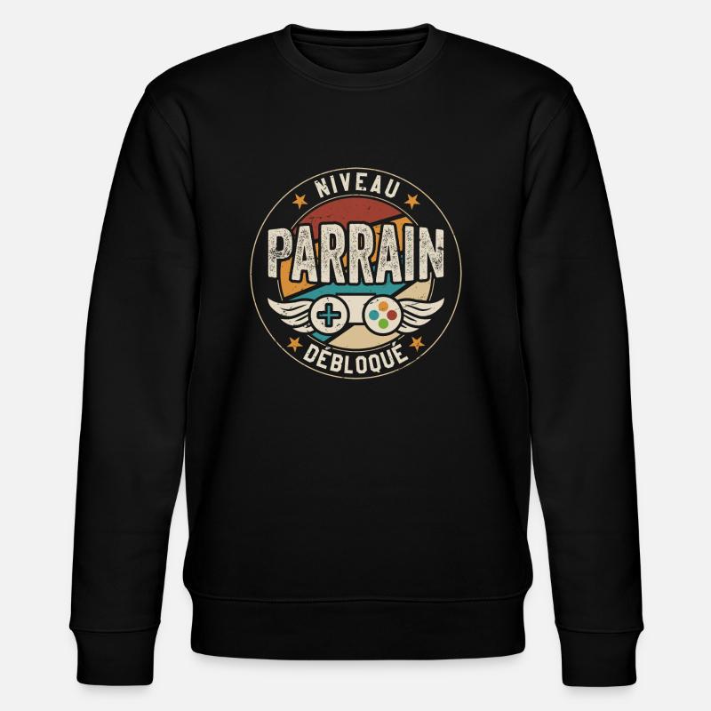 Niveau parrain débloqué - Sweat bio CHANGER Stanley/Stella Unisexe - noir