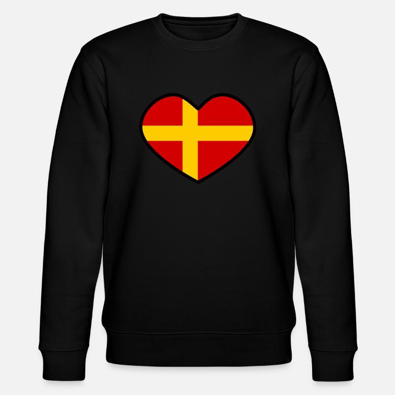 Skåne Herz - Stanley/Stella Unisex Bio-Sweatshirt CHANGER  - Schwarz