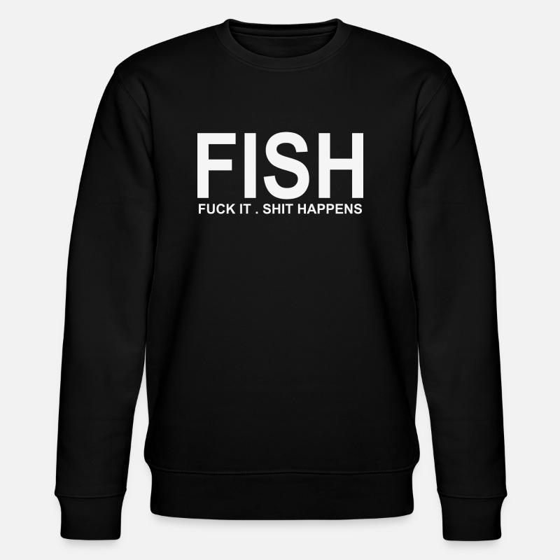 FISCH - Stanley/Stella Unisex Bio-Sweatshirt CHANGER  - Schwarz