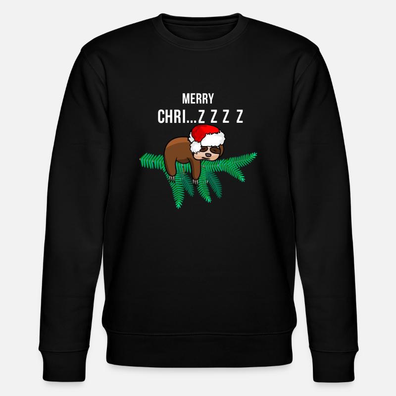 Trop fatigué pour Noël - Sweat bio CHANGER Stanley/Stella Unisexe - noir