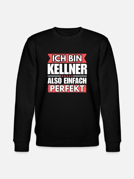 Einfach ein Perfekter Kellner - Stanley/Stella Unisex Bio-Sweatshirt CHANGER - Schwarz