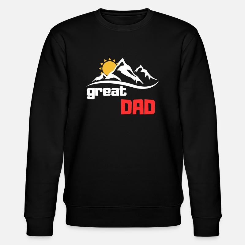 Great Dad - Stanley/Stella CHANGER Unisex Organic Sweatshirt - black