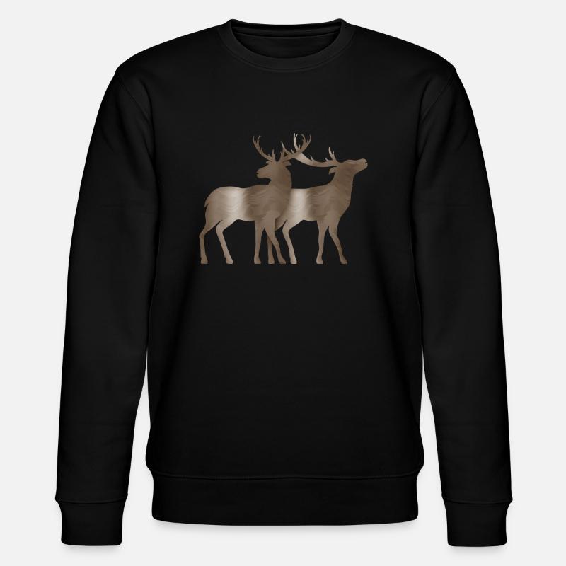 Cerf - Sweat bio CHANGER Stanley/Stella Unisexe - noir